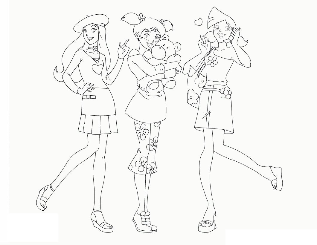 Online coloring book: Alex is hugging a teddy bear